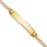 10k Flat Curb Link ID Bracelet